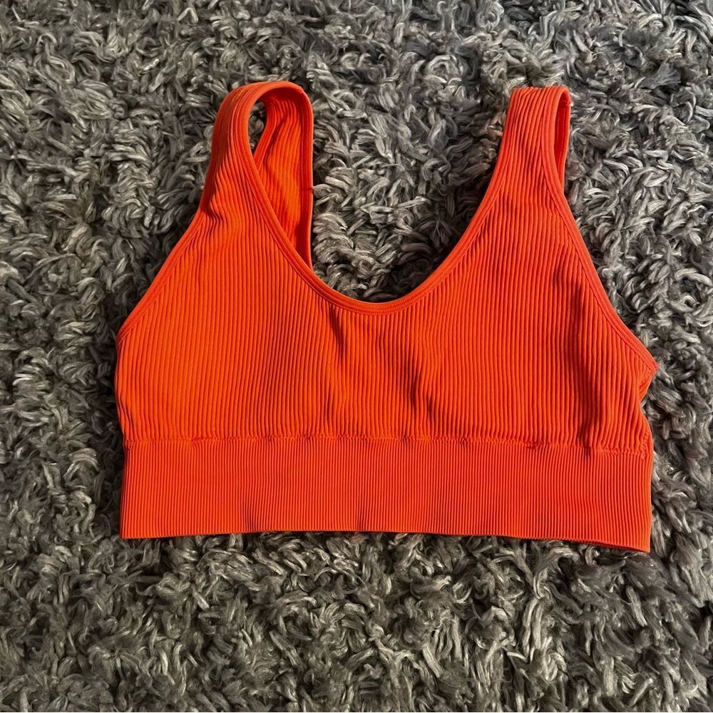 Aerie ribbed bralette sport bra size large